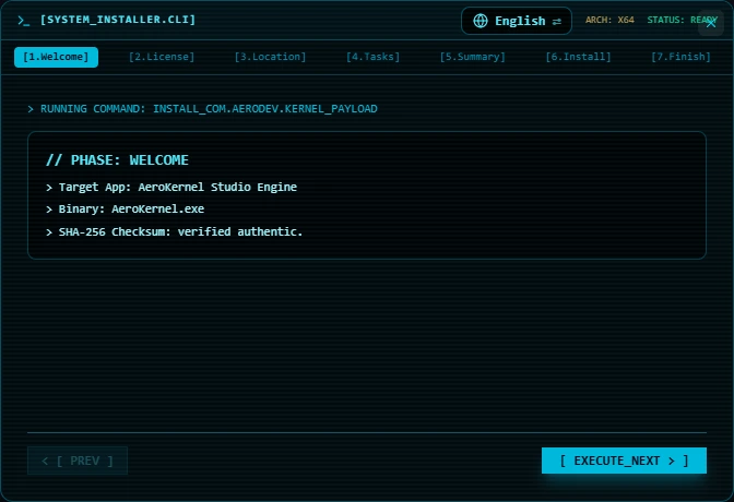 Installer design: Cyber Terminal
